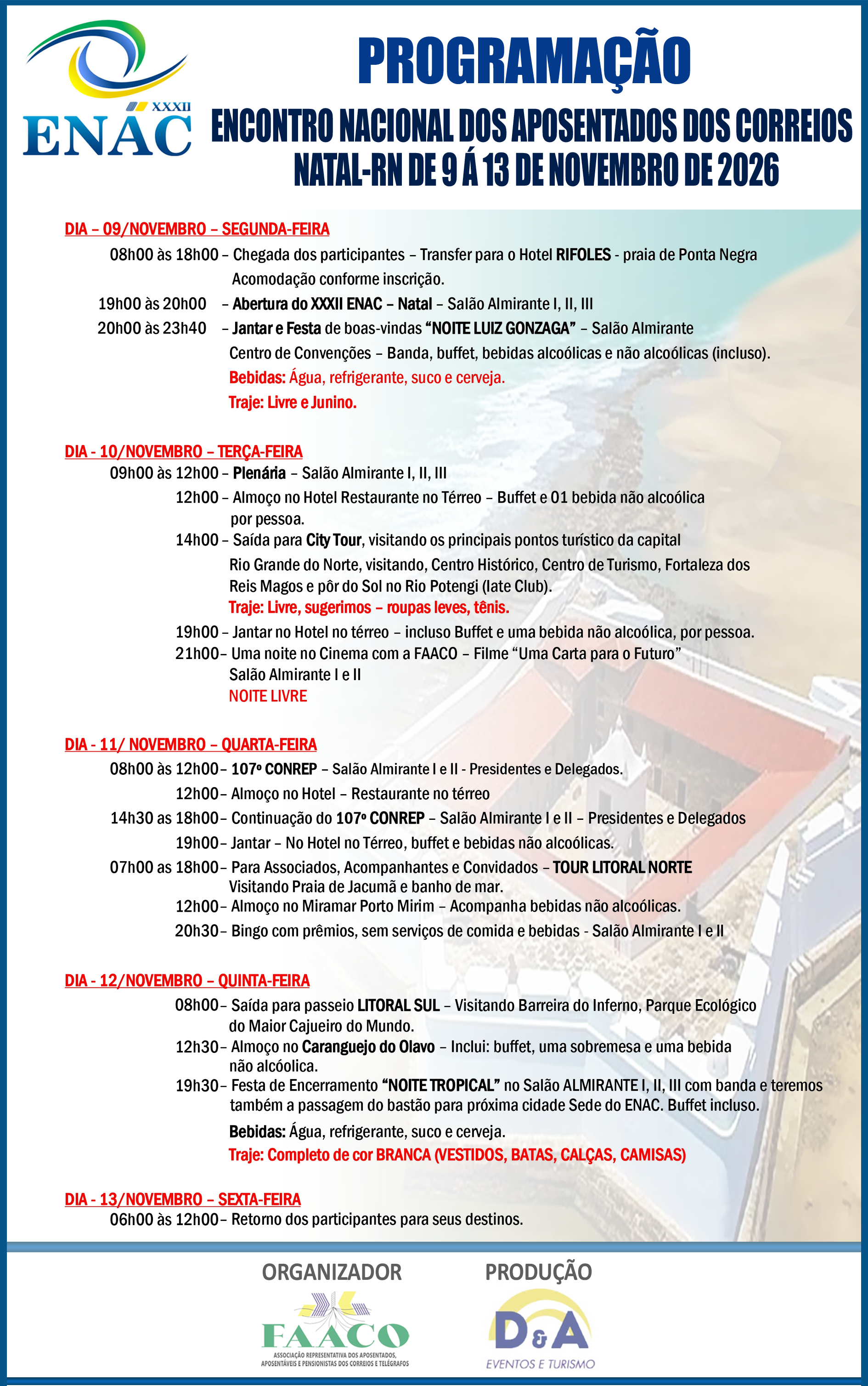 Programa&ccedil;&atilde;o do Evento